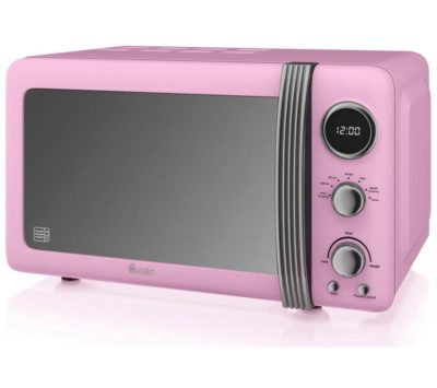 SWAN  Retro SM22030PN Solo Microwave - Pink